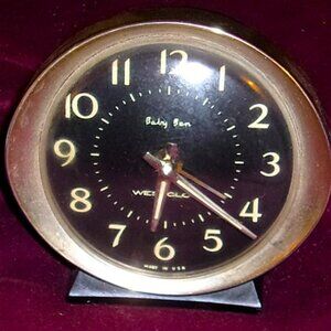 Vintage Westclox Baby Ben Windup Glow In Dark Alarm Clock